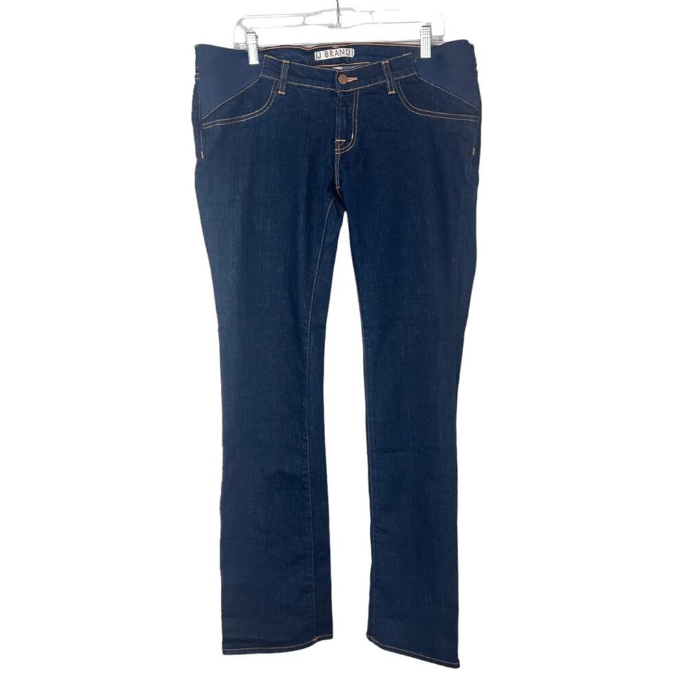 J Brand Side Panel Mama J Straight Leg Maternity Pregnancy Jeans Sz 32